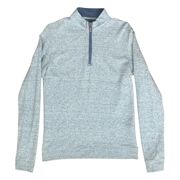 Johnnie-O Sully 1/4 Zip Golf Pullover Sweater in Shadow Blue Men’s Small $138 - Picture 3 of 8